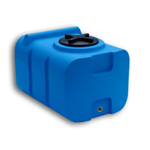 Varile 100L drinkwatertank blauw   BPA-vrij   geïntegreerd 3/4" messing schroefdraad   Made in EU   Voedselveilig
