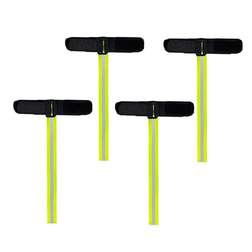 Mxming 4Pcs Verstelbare Handboeien Handschoen Riem Reflecterende Sport Handschoen Veiligheid Strap Ski Handschoen Elastische Pols Handboeien Handboeien Handboeien Handschoen Strap Bergbeklimmen Ski