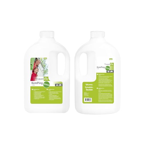 Travellife KEMPING GREEN TOILETVLOEISTOF 2L, Afbreekvloeistoffen, Groen