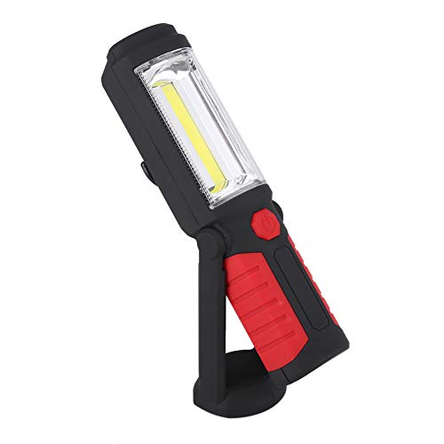 Marvellous Led-zaklamp, oplaadbare led-werklamp, multifunctionele zaklamp met magneetstandaard, inklapbare led-werklamp, voor thuiswerk (rood)