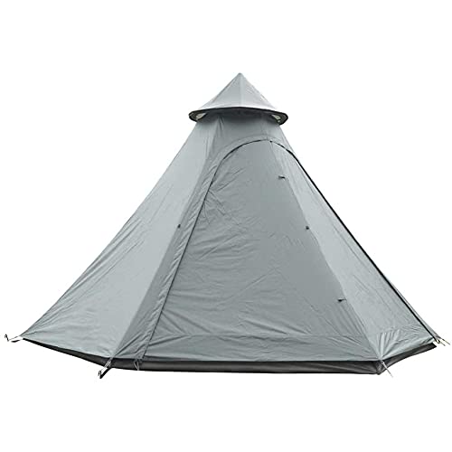 SUYUDD Camping Piramide Tipi Tent Volwassen Tipi Tent Dubbele Lagen Indiase Tent Yurt Tent Toren Post Bell Tent voor Outdoor Familie-uitstapje