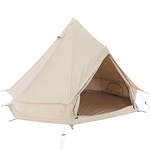 ZHAGNZHE Grote Bell Tent met Kachel Gat Katoen Canvas Tenten Yurt Tent 4 Seizoen Waterdichte Indische Tent voor Familie Camping Outdoor Jacht