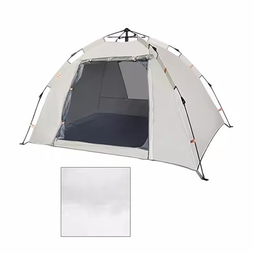 LMXRYPD Tenten, Kampeertent, Pop-up Tenten voor Kamperen, Instant Kampeertent met Raam voor Buiten Kamperen met het hele Gezin, Wandelen, Jagen (Size : 82.6x82.6in/210x210cm+mat)