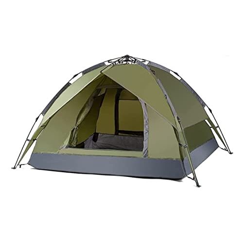 ATHUAH Tenten Kampeertent Waterdicht Opvouwbaar Kampeertent Dubbellaagse tent Vissen Bergbeklimmen 3-4 Persoons Familietent Buitentent Tente Wandelen en reizen (blauw: C, Maat: 220 * 200 * 135 cm)