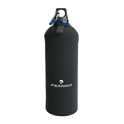 Ferrino Neo Drink drinkfles van zwart aluminium, 1 liter