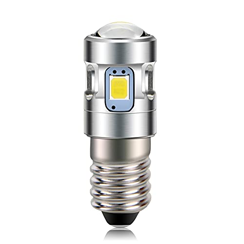 Ruiandsion E10 LED Upgrade Torch Zaklamp Lampen 3 V Wit 2835 4SMD Chips met Projector voor 2 Cell C & D Fiets Mini Koplamp Zaklampen Zaklampen Zaklamp Werklampen