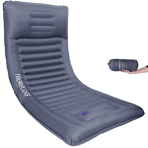 TREKOLOGY Zelfopblazende campingmat, slaapmat om te slapen, opblaasbare campingmatras, zelfopblazende matras, ultralicht, slaapmat, opblaasbare campingmat, 186 cm x 76 cm x 12,5 cm