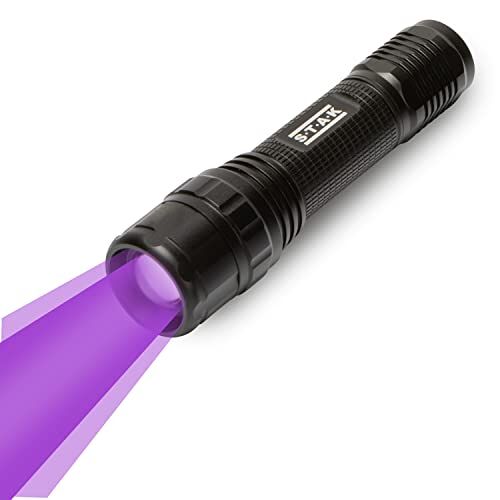 STAK HORATIO: 3W LED + UV-zaklamp. Zoomfunctie. Van aluminium.