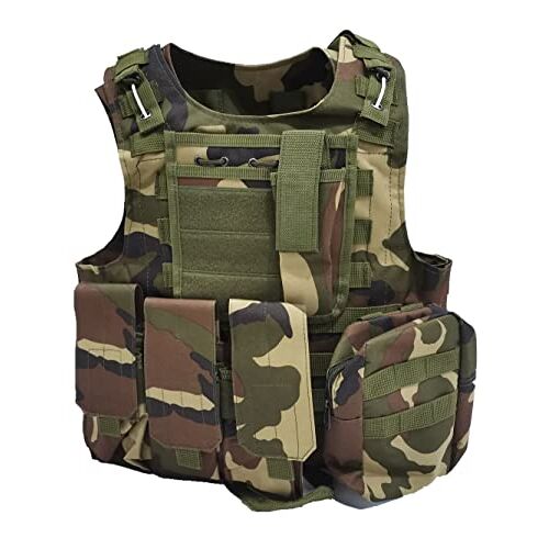 MERCIYD Militair t-shirt, airsoft jachtvest, voor outdoor, kamperen, wandelen, vissen jacht, Jungle, Eén maat