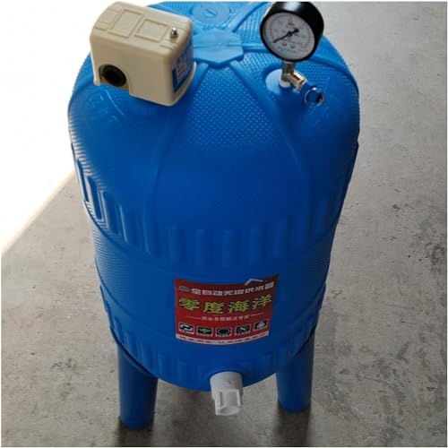 AviiSo Wateropslagtank 50L 60L 100L 120L 150L 200L Goed Tanks Onder druk gezet voor putpompen/watersysteem, Blaastank onder druk met montageset (Maat: 52,8 gal/200L (130x42cm/51,2x16,5in))