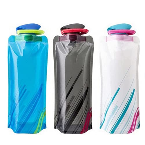 YoMaris Opvouwbare waterflessen van 700 ml, set van 3 met CE, ROHS-certificaten, FLYING Flexible