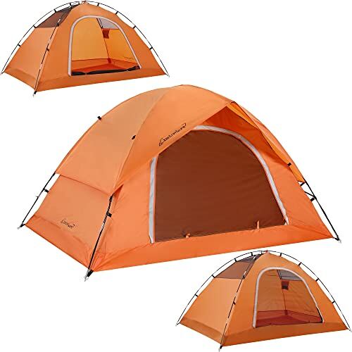 Clostnature 2/4 Persoons Camping Tent Waterdichte 4 Persoons Tent, Light Dome Tent, Compacte Tent voor Sport, Familie