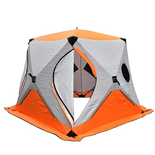 Seamue Verdikking en katoen Outdoor Camping IJsvistent Wintervistent Koude en windvistent (oranje 200 * 200 * 175 cm)