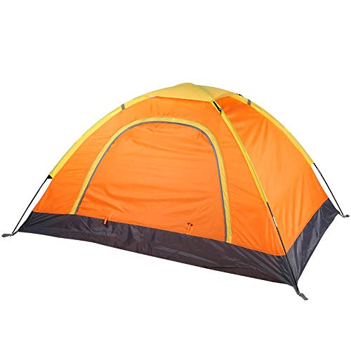 Nunafey 1-2 persoonstent, koepeltent voor kamperen met draagtas, backpacktenten Buitententaccessoire, perfect voor backpacken of op het strand(Oranje)