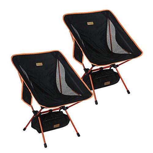TREKOLOGY Stoel Ultra lichtgewicht kampeerstoelen voor volwassenen, set van 2, Camping opvouwbare stoel buiten, kampeerstoel, opvouwbare tuinstoelen, picknickstoel, opvouwbare stoel, draagbare stoel,compacte campingstoel