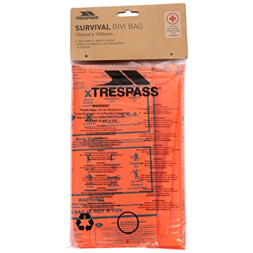 Trespass Radiator, oranje, reddingsdeken/thermodeken/reddingsfolie/Survival Bag/nooddeken/eerste hulp deken, oranje