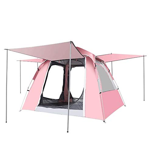 MaGiLL Tent Kamperen Tent Reizen Automatische tent 3-4 persoons tent voor wintervissen Tenten Buiten kamperen Wandelen met draagtas Buiten (roze) (roze)