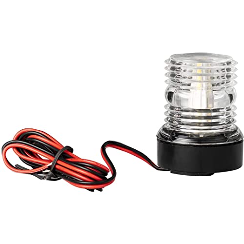 Comebachome Bootnavigatielampen, 2,8 inch rondom 360 graden navigatielamp voor led-boten, 5 W/12-24 V marinelamp, bootanker licht voor visboot jacht pontoon