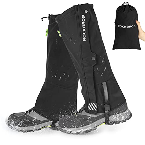 ROCKBROS ROCKRBOS Waterdichte Warme Regenkappen Sneeuwslobkousen voor Buiten Wandelen, Klimmen Heren Dames S-3XL