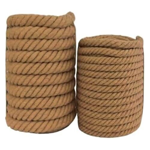 GLOYETIS Het touw, het touw, het dek 20m jute touw jute touw touw 4-strengs vezeltouw for kattenkrabpaal tuindecoratie (maat: 14 mm 20 m) (maat: 16 mm 20 m) (maat: 18 mm 20 m) (Color : One Color, Size : 18MM