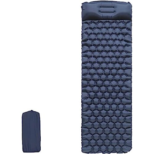 ELzEy 195 60cm Camping Mat Zelf Opblaasbare Matrassen Kamp Opblaasbare Matras Outdoor Kamp Mat Tent (Color : Navy blue)