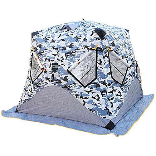 MaGiLL Outdoor Camping IJsvistent, Wintervistent Draagbare geïsoleerde ijsvistent, Eenvoudig op te zetten (Camouflage)