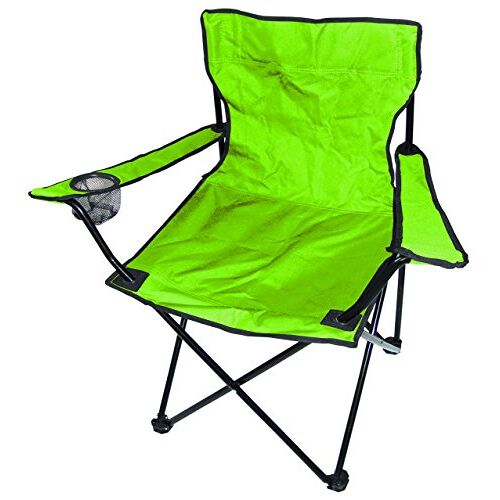 Mojawo Vissersstoel, campingstoel, vouwstoel, vissersstoel, regiestoel met bekerhouder en tas, kleuren, visstoelen: limoen