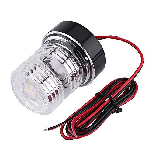 Keenso Marine ankerlicht, 12 V, 360 graden wit led-ankerlicht, waterdicht, boot led-navigatielicht, toplicht voor alle boten onder 12 m