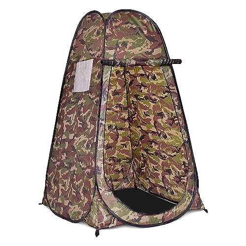 GOPLUS Douchetent, toilettent, kleedcabine, opslagtent, pop-uptent, vouwtent, 120 x 120 x 190 cm (camouflage)