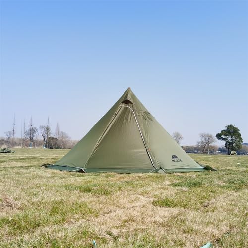 KAREFRI 5-8 personen Tipi Hot Tent met Kachel Jack Camping Piramide Tipi Tent voor Kamperen Backpacken Wandelen, Tipi Tent met Kachel Jack