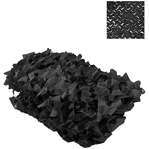 OUdini Camouflagenetten Camo Net Blinds Voor Autohoezen Camping Zonweblind Schieten Jachtfeest Fotografie Achtergrond/Black/3 * 3.5M(10 * 11.5Ft)