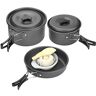 Homeriy Picknick Koken Set Outdoor Camping Picknick Barbecue Koken Set Kookgerei voor 2-3 Personen