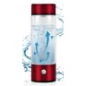 ATLION Waterstofwaterfles, 420 ml waterstofwaterflesgenerator, oplaadbare waterstofionisatorwaterfles, waterstofwaterflesglas(red)