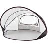 Deryan Strandtent XXL pop-up strandschelptent UV-bescherming strandtent baby strandtent, zandschelp, strandtent strandschelpen & zonwering strand 130 x 130 x 150 cm (zilver)