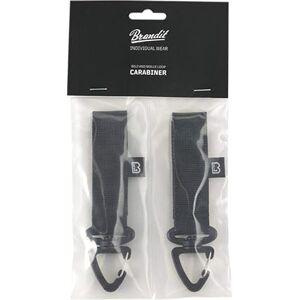 Brandit Riem and Molle Loop karabijnhaak 2 Pack Black Gr. OS Brandit Riem and Molle Loop karabijnhaak 2 Pack Black Gr. OS
