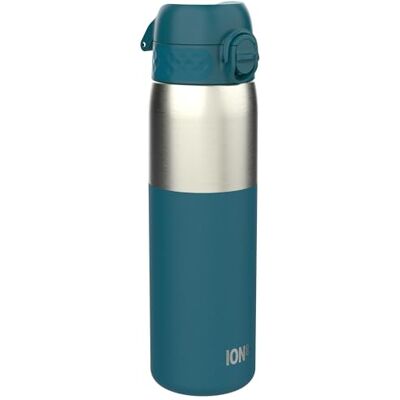 Ion8 Lichtgewicht Stalen Kinderwaterfles, 400 ml/13 oz, Zonder Isolatie, Lekvrij, Makkelijk te Openen, Veilige Vergrendeling, Vaatwasserbestendig, Flipdop, Draaggreep, Half Gesneden Diep Petrol Ion8 Lichtgewicht Stalen Kinderwaterfles, 400 ml/13 oz, Zonder Isolatie, Lekvrij, Makkelijk te Openen, Veilige Vergrendeling, Vaatwasserbestendig, Flipdop, Draaggreep, Half Gesneden Diep Petrol