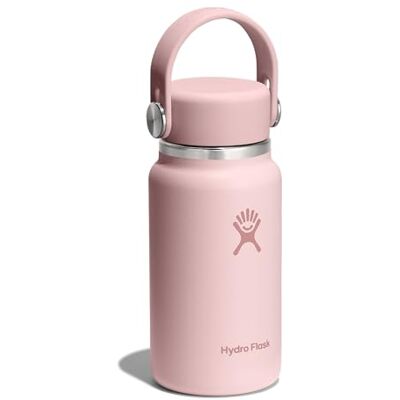 Hydro Flask – Micro Hydro 200 ml (6.7 oz) Lekdichte, Geïsoleerde Mini Flask met Clip-On Band – Koud & Warm tot 7 Uur – Compact & Duurzaam – Trillium Hydro Flask – Micro Hydro 200 ml (6.7 oz) Lekdichte, Geïsoleerde Mini Flask met Clip-On Band – Koud & Warm tot 7 Uur – Compact & Duurzaam – Trillium