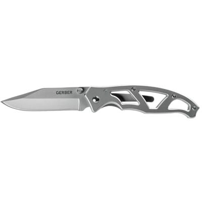 Gerber Opvouwbaar zakmes met gladde Mes en Zakclip, Lemmetlengte: 7,6 cm Paraframe I Folding Clip Knife, Roestvrij staal, 31-003626 Gerber Opvouwbaar zakmes met gladde Mes en Zakclip, Lemmetlengte: 7,6 cm Paraframe I Folding Clip Knife, Roestvrij staal, 31-003626