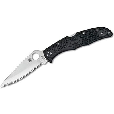 Spyderco C10SBK Endura Zakmes voor volwassenen, uniseks, golf, zwart, 21,5 Spyderco C10SBK Endura Zakmes voor volwassenen, uniseks, golf, zwart, 21,5