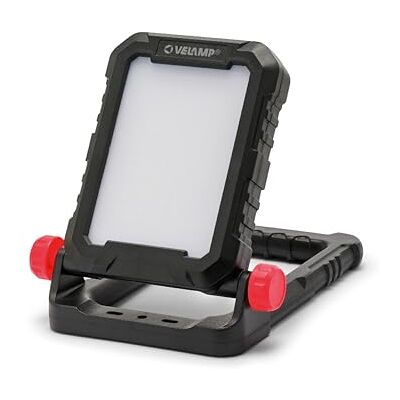 Velamp Oplaadbare LED-schijnwerper van 30 W, werklamp op batterijen, 3000 lumen lamp met powerbank, verstelbare standaard en 4 magneten. IP54 waterdicht, ideaal voor werk, garage, wandelen, kamperen en jagen Velamp Oplaadbare LED-schijnwerper van 30 W, werklamp op batterijen, 3000 lumen lamp met powerbank, verstelbare standaard en 4 magneten. IP54 waterdicht, ideaal voor werk, garage, wandelen, kamperen en jagen