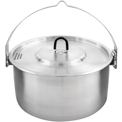 Tatonka Kettle II (2,5/4 L) outdoor kookpan van roestvrij staal met schaalverdeling en inclusief deksel met zeeffunctie 2,5/4 liter volume Tatonka Kettle II (2,5/4 L) outdoor kookpan van roestvrij staal met schaalverdeling en inclusief deksel met zeeffunctie 2,5/4 liter volume