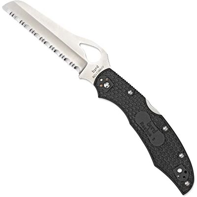 Spyderco BYRD BY17SBK2 Knife, unisex volwassen, zwart, een maat Spyderco BYRD BY17SBK2 Knife, unisex volwassen, zwart, een maat
