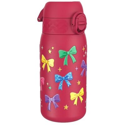 Ion8 Lichtgewicht Stalen Kinderwaterfles, 400 ml/13 oz, Zonder Isolatie, Lekvrij, Makkelijk te Openen, Veilige Vergrendeling, Vaatwasserbestendig, Flipdop, Draaggreep, Duurzaam, Strikken Ion8 Lichtgewicht Stalen Kinderwaterfles, 400 ml/13 oz, Zonder Isolatie, Lekvrij, Makkelijk te Openen, Veilige Vergrendeling, Vaatwasserbestendig, Flipdop, Draaggreep, Duurzaam, Strikken