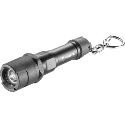 Varta LED-zaklamp Mini, Indestructible LED Key Chain, slijtvast IPX4, rubberen kop, krachtige LED, incl. sleutelring, Zilver/Zwart, 1x AAA batterij, voor dagelijks gebruik Varta LED-zaklamp Mini, Indestructible LED Key Chain, slijtvast IPX4, rubberen kop, krachtige LED, incl. sleutelring, Zilver/Zwart, 1x AAA batterij, voor dagelijks gebruik