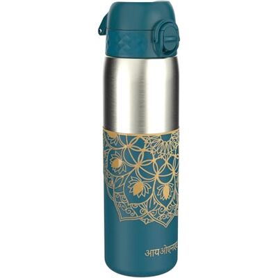 Ion8 Lichtgewicht Stalen Kinderwaterfles, 400 ml/13 oz, Zonder Isolatie, Lekvrij, Makkelijk te Openen, Veilige Vergrendeling, Vaatwasserbestendig, Flipdop, Draaggreep, Duurzaam, Mandala’s Ion8 Lichtgewicht Stalen Kinderwaterfles, 400 ml/13 oz, Zonder Isolatie, Lekvrij, Makkelijk te Openen, Veilige Vergrendeling, Vaatwasserbestendig, Flipdop, Draaggreep, Duurzaam, Mandala’s