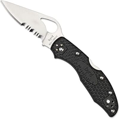 Spyderco BYRD BY04PSBK2 Tascabile mes, unisex volwassen, zwart, een maat Spyderco BYRD BY04PSBK2 Tascabile mes, unisex volwassen, zwart, een maat