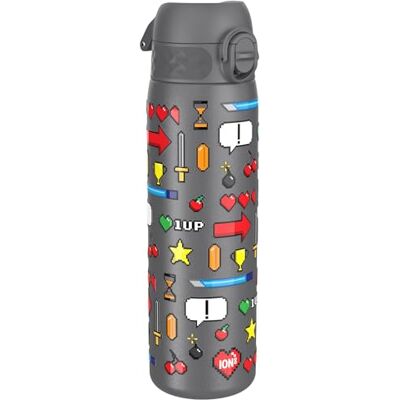 Ion8 Lichtgewicht Stalen Kinderwaterfles, 400 ml/13 oz, Zonder Isolatie, Lekvrij, Makkelijk te Openen, Veilige Vergrendeling, Vaatwasserbestendig, Flipdop, Draaggreep, Duurzaam, Gamer Ion8 Lichtgewicht Stalen Kinderwaterfles, 400 ml/13 oz, Zonder Isolatie, Lekvrij, Makkelijk te Openen, Veilige Vergrendeling, Vaatwasserbestendig, Flipdop, Draaggreep, Duurzaam, Gamer