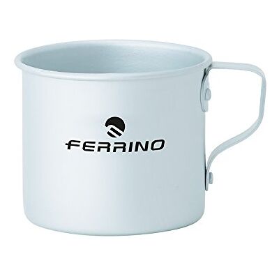Ferrino mok, aluminium, 8 cm, grijs, 8 cm Ferrino mok, aluminium, 8 cm, grijs, 8 cm