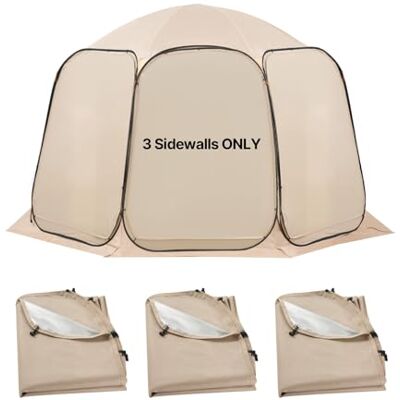 VEVOR Screen House Tent, 3 x 2,8 m, 4-8 personen, pop-up zichttent, draagbaar, afgeschermd, met draagtas, netzijkanten, grondpennen, voor tuin, terras, achtertuin, buitenactiviteiten, beige VEVOR Screen House Tent, 3 x 2,8 m, 4-8 personen, pop-up zichttent, draagbaar, afgeschermd, met draagtas, netzijkanten, grondpennen, voor tuin, terras, achtertuin, buitenactiviteiten, beige