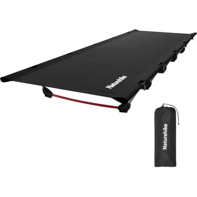 Naturehike Ultralight Folding Camping Cot Bed, Draagbare Compact Cot voor Volwassenen Camping, Wandelen, Lichtgewicht Rugzakken, Heavy Duty Ondersteuning 350 lbs Naturehike Ultralight Folding Camping Cot Bed, Draagbare Compact Cot voor Volwassenen Camping, Wandelen, Lichtgewicht Rugzakken, Heavy Duty Ondersteuning 350 lbs